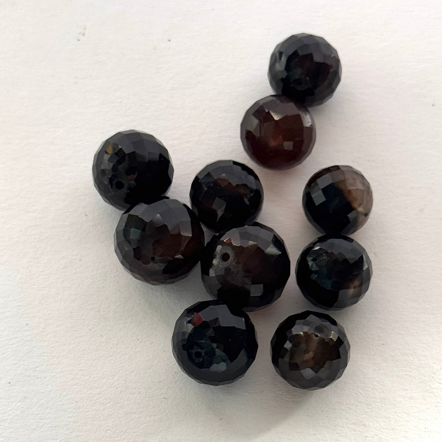 Agate Loose Beads Faceted Drilled 10 per Bag