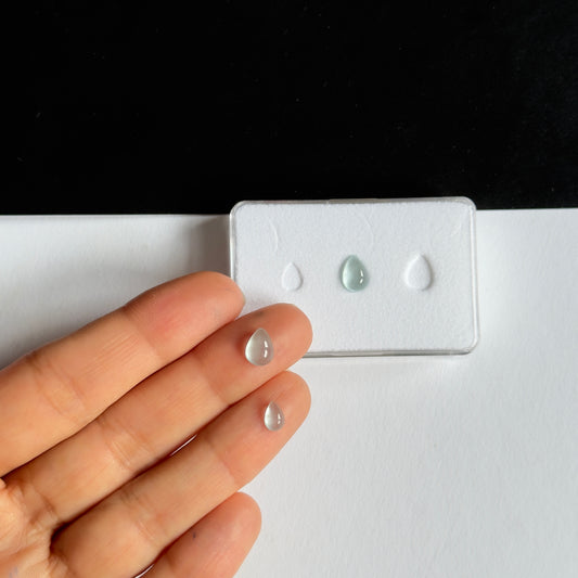 Summer Rain Shower with Aquamarine Cabochon Drops ! Choose Any 3-2,74cts 6mm to 8mm