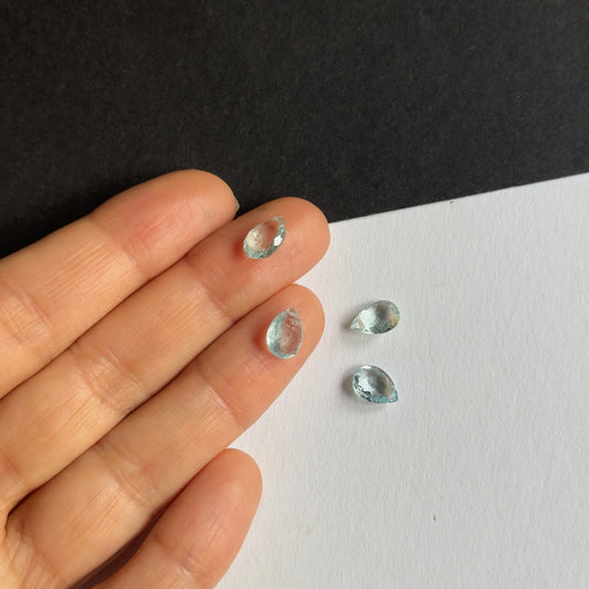 Ozeanähnliches Funkeln mit Aquamarinperlen