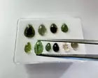 Timeless Beauty Cabochons Tourmaline In Natural Tones Teardrop Shape With Choice