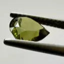 Unique Dark Green Tourmaline In Pear Shape 7.5mm x 7.7mm 4.50cts