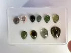 Timeless Beauty Cabochons Tourmaline In Natural Tones Teardrop Shape With Choice