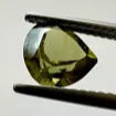 Unique Dark Green Tourmaline In Pear Shape 7.5mm x 7.7mm 4.50cts