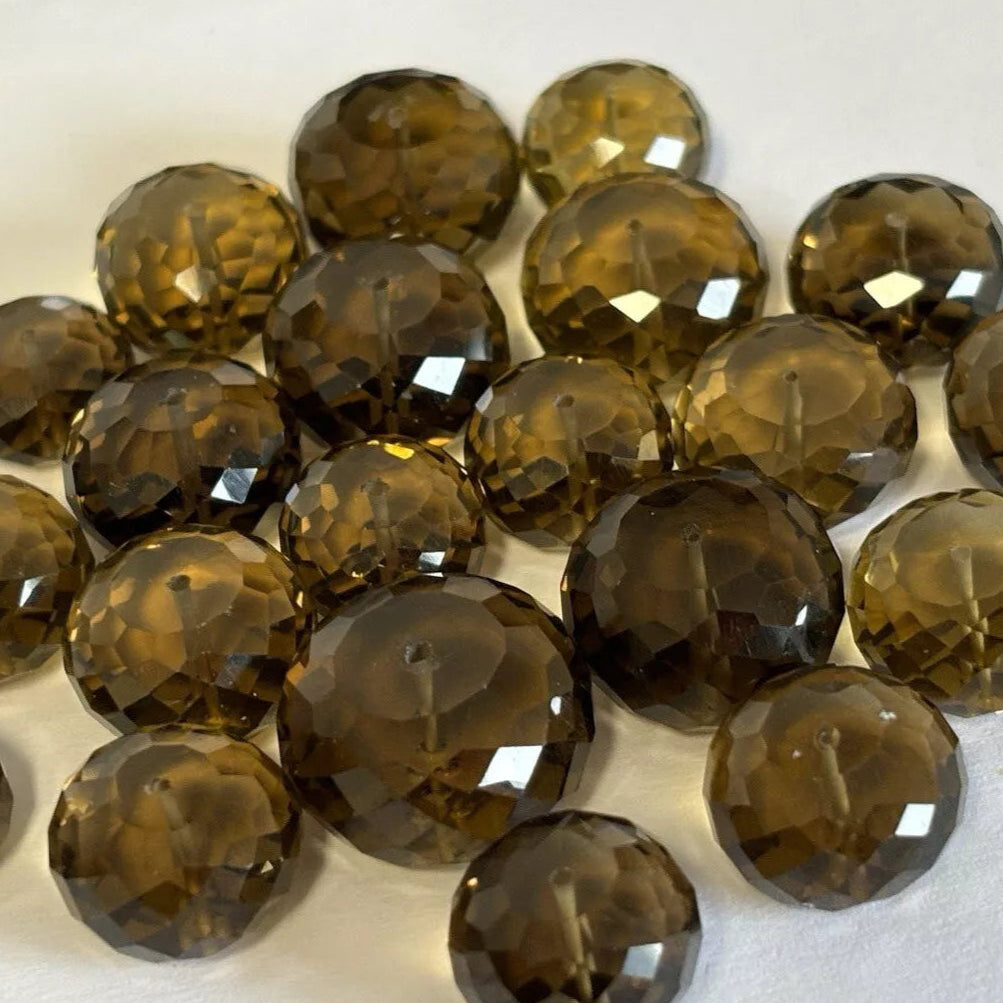 Yellow Citrine Round Faceted Beads, 11-20 mm – view 1 of 4