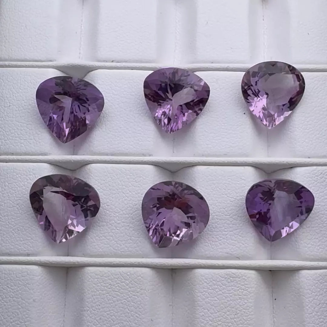 Sparkling Amethyst Trillion Cut