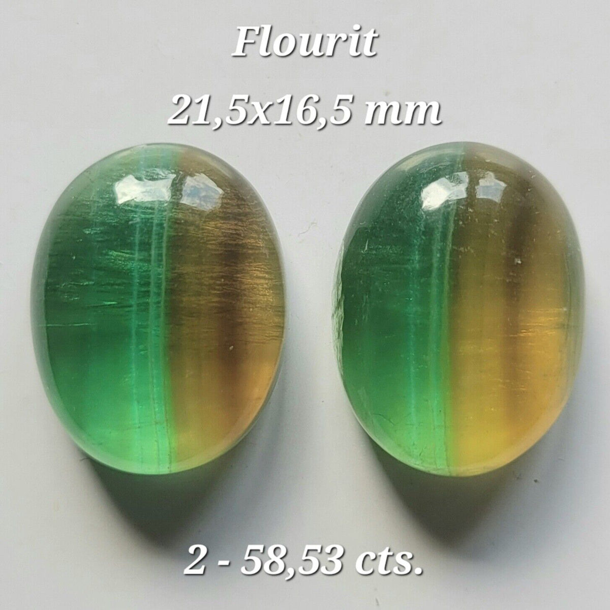 Fluorite cabochons