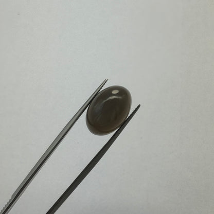 Grey Moonstone Oval Cabochon Pair, 17.73x12.17 mm – view 1 of 2