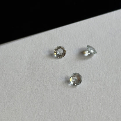 Clear Aquamarine Round Faceted Loose Stone – view 2 of 6