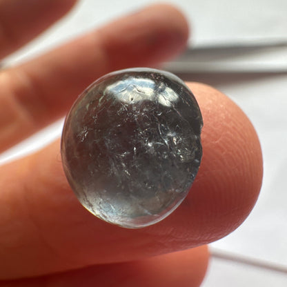 Grey Tourmaline Round Loose Stone, 7.94 ct – view 3 of 4