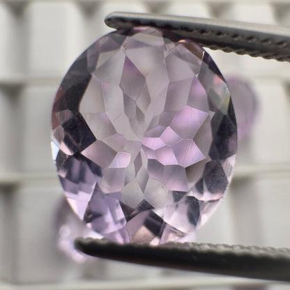 Purple Amethyst Oval Faceted Loose Stone, 12x10 mm – view 5 of 7