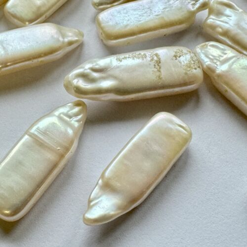 White Pearl Pear Beads – view 3 of 19