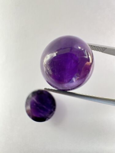 Purple Amethyst Cabochon Pair – view 4 of 6