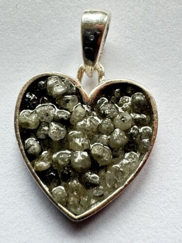 Silver Diamond Triangular Pendant – view 5 of 8