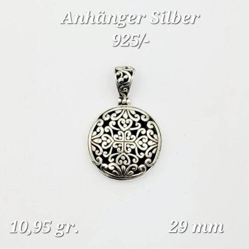 Seltener kreativer Anhänger aus 925er Sterlingsilber, 3 cm