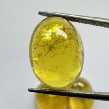 Yellow Tourmaline Oval Cabochon – view 2 of 4