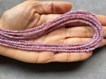 Luménz Rose Pink Raw Diamond Necklace — Sterling Silver Clasp