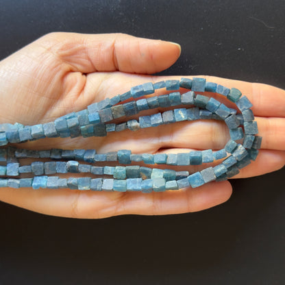 Blue Apatite Rectangular Faceted Beads, 2.5-5 mm, 41 cm – view 1 of 2