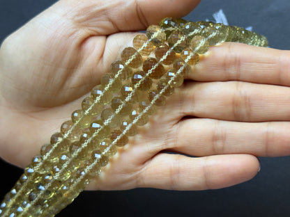 Yellow Citrine Rondelle Beads – view 1 of 2