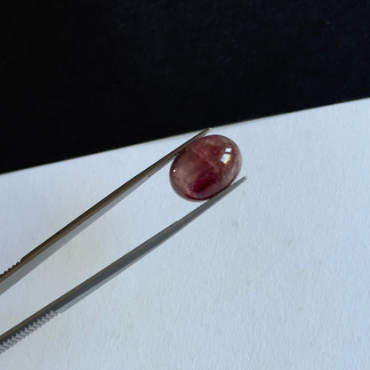 Pink Tourmaline Oval Cabochon, 12.71 ct, 15.8x11.8 mm – view 1 of 2