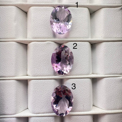 Purple Amethyst Oval Faceted Loose Stone – view 1 of 5