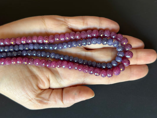 Ruby and Sapphire Gorgeous Fusion of Colours and Elegance!