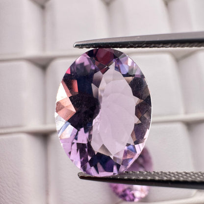 Purple Amethyst Oval Faceted Loose Stone – view 3 of 5