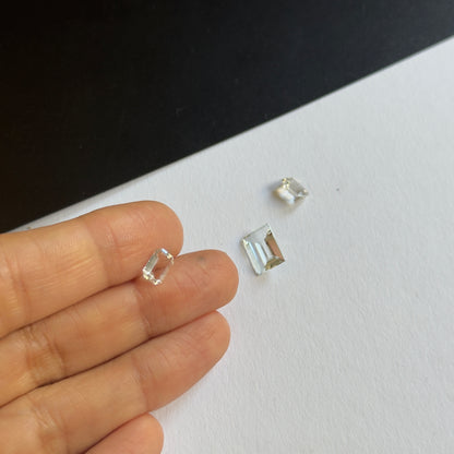 Blue Aquamarine Baguette and Emerald Cut Loose Stone – view 1 of 4