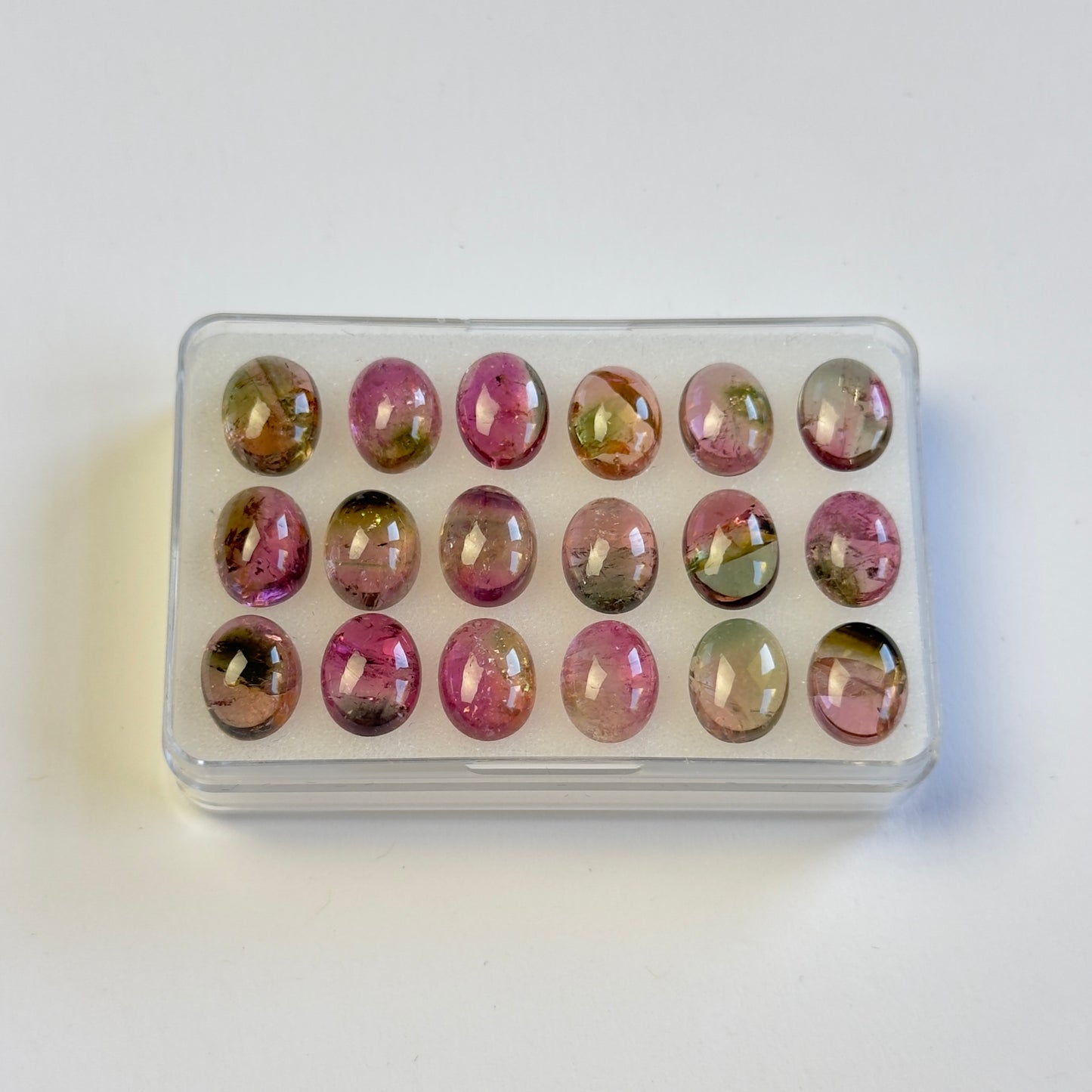 Natural Multicolour Tourmaline Cabochons Oval 1 Piece
