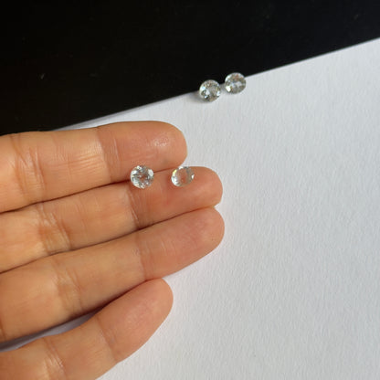 Clear Aquamarine Round Faceted Loose Stone – view 5 of 6
