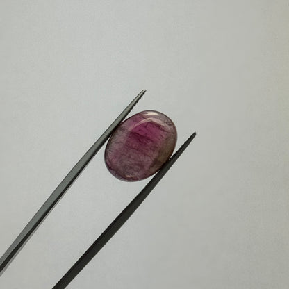 Pink Tourmaline Oval Cabochon, 11.91 ct, 16x12 mm – view 1 of 2