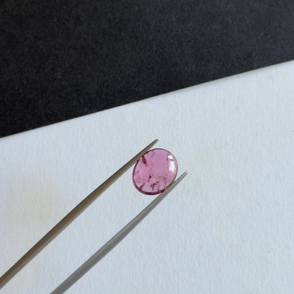 Pink Tourmaline Oval Cabochon, 2.67 ct, 11x9 mm – view 1 of 3