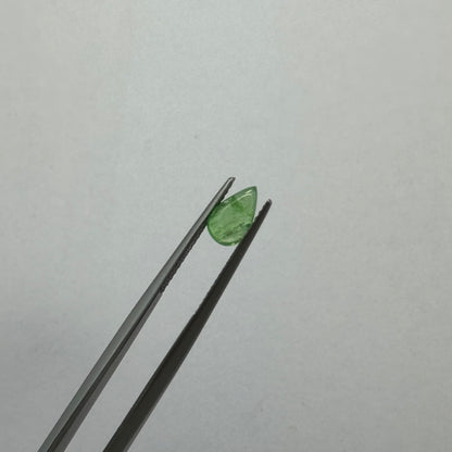 Green Tsavorite Garnet Drop Loose Stone, 1.21 ct, 8.3x5 mm – view 1 of 2
