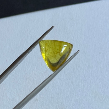 Yellow Tourmaline Triangular Cabochon, 11.56 ct – view 6 of 17