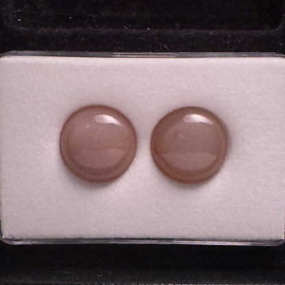 Moonstone Round Cabochon Pair, 43.98 ct – view 3 of 3