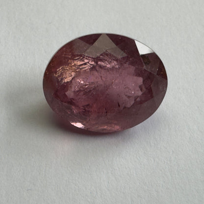 Purple Tourmaline Rectangular Loose Stone, 11.40 ct, 15.5x12.3 mm – view 1 of 3