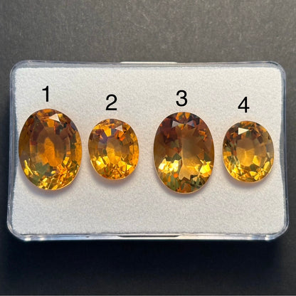 Yellow Citrine Oval Faceted Loose Stone, 28.49 ct, 10-12 mm – view 2 of 2