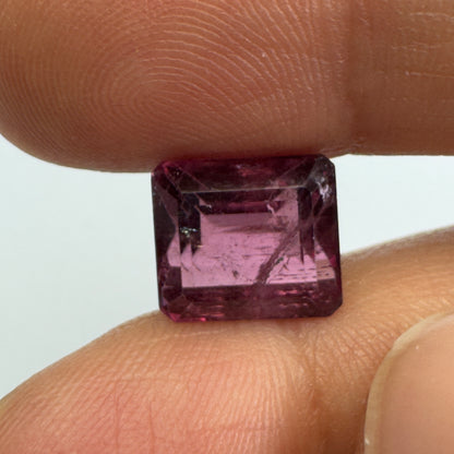 Purple Tourmaline Rectangular Loose Stone, 5.14 ct, 9.70x8.63 mm – view 3 of 3