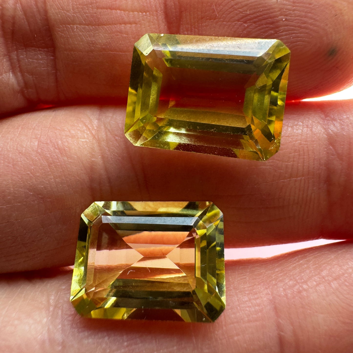 Radiant Lemon Citrin Emerald Cut