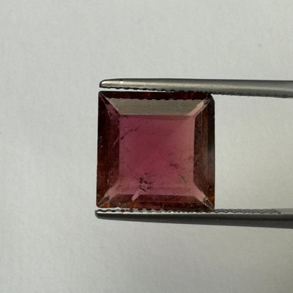 Purple Tourmaline Rectangular Loose Stone, 5.46 ct, 11x11 mm – view 3 of 3