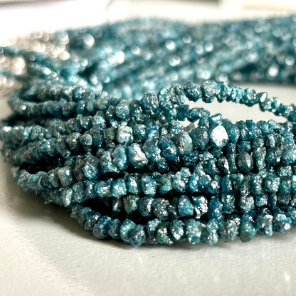Blue Diamond Beads, 18 ct, 45 cm – view 9 of 12