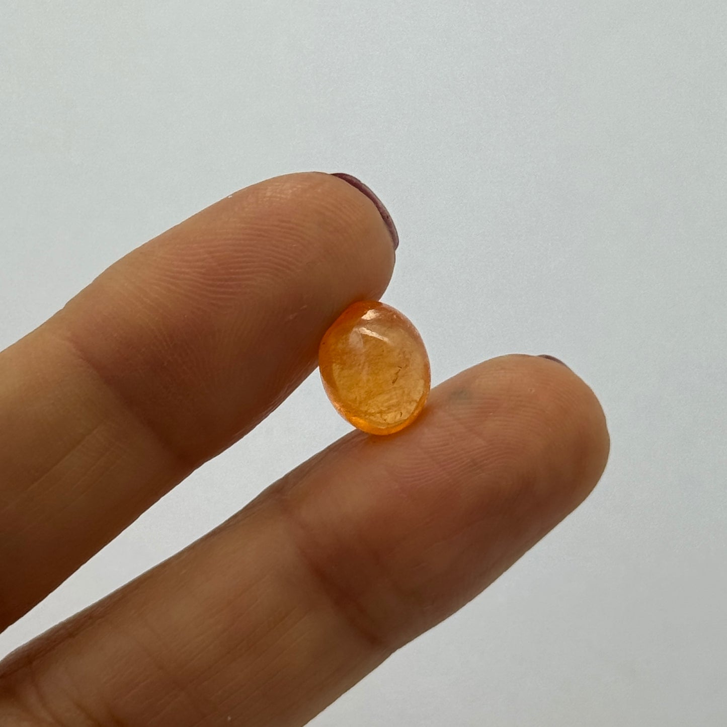 Shiny glossy orange fire Opal -4,66cts