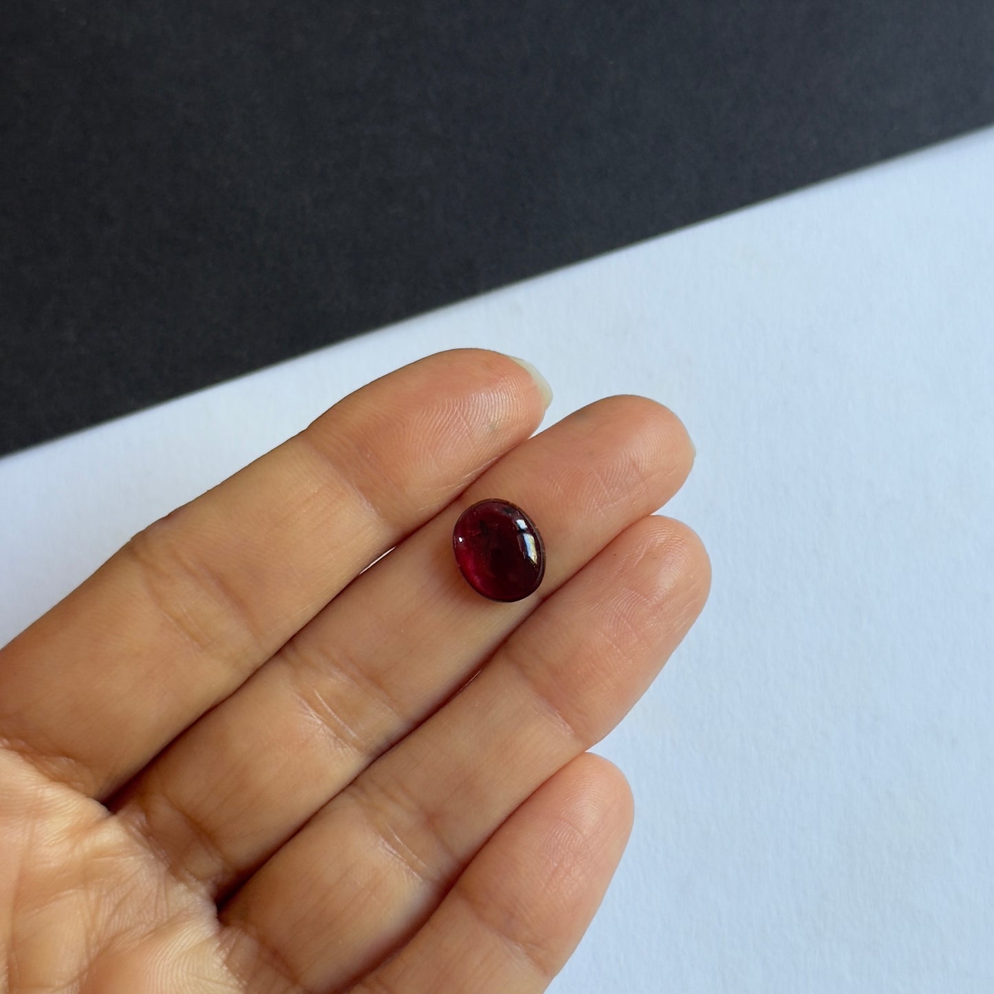 Captivating Dark Pink Tourmaline with Natural Inclusion 3.22cts 11 x 9mm