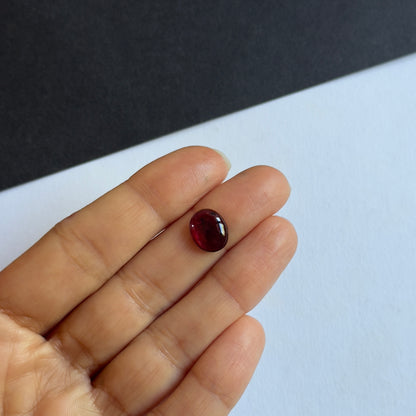 Pink Tourmaline Oval Cabochon, 3.12 ct, 11x9 mm – view 3 of 3