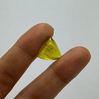 Yellow Tourmaline Triangular Cabochon, 11.56 ct – view 9 of 17