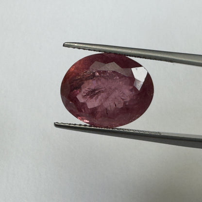 Purple Tourmaline Rectangular Loose Stone, 11.40 ct, 15.5x12.3 mm – view 2 of 3