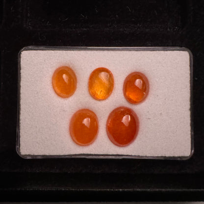 Mandarin Orange Garnet Oval Cabochon – view 1 of 2