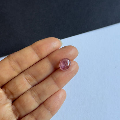 Pink Tourmaline Oval Cabochon, 3.75 ct, 11x9 mm – view 1 of 3