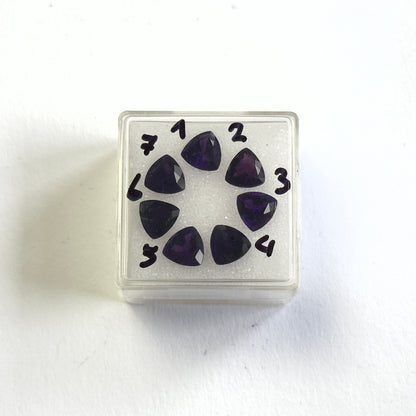 Purple Amethyst Trillion Loose Stone, 0.65 ct, 6x6 mm – view 2 of 3
