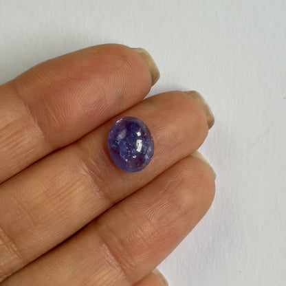 Blue Tanzanite Oval Cabochon, 3.2 ct, 10x8.2 mm – view 3 of 4