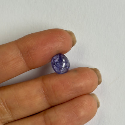Blue Tanzanite Oval Cabochon, 3.2 ct, 10x8.2 mm – view 2 of 4